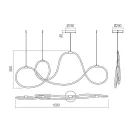 Smarter 01-3556 Henk 3 lépcsőben dimm, 3000K, 2700lm függeszték