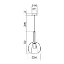 Smarter 01-3644 Tresor 1x E27 függesztett lámpa