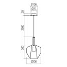 Smarter 01-3645 Tresor 1x E27 függesztett lámpa
