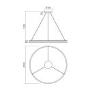 Smarter 01-3780 Valdis 3000/4000K, 3107lm függeszték