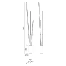 Smarter 01-3977 Herald 3000/4000K, 2256lm, dimm. álló lámpa