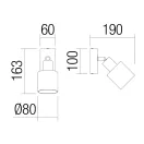 Smarter 01-3984 Rotis 1xE14 billenthető spot lámpa