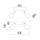 Smarter 01-3985 Rotis 2xE14 billenthető spot lámpa