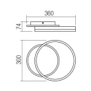 Smarter 01-3991 Tara 1724lm, 3000/4000/6000K mennyezeti lámpa