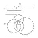 Smarter 01-3994 Tara 5546lm, 3000/4000/6000K mennyezeti lámpa