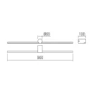 Smarter 01-4033 Row 90cm, 982lm, 3000K, IP44 tükörvilágító lámpa