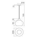 Smarter 01-4046 Atlantis 1x E27 függesztett lámpa