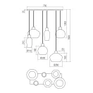 Smarter 01-4047 Atlantis Függeszték több ágú