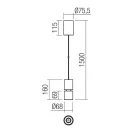 Smarter 01-4060 Naku Lehúzható függeszték