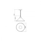 Smarter 02-937 Verner 36x150cm, 1xE27 függeszték