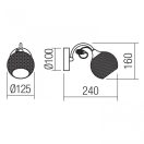 Smarter 02-969 Aspera fali lámpa