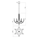 Smarter 02-994 Aphrodite 6xE14 kristály dekoros csillár