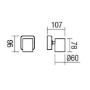 Smarter 04-467 Cameo 9,6x10,7cm, 1xGU10 spot lámpa