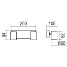 Smarter 04-469 Cameo 25x9,4cm, 2xGU10 spot lámpa