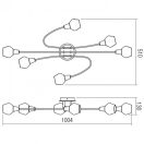 Smarter 04-490 Clovis mennyezeti lámpa