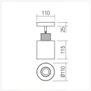 Smarter 04-527 Hansen 1xE27 billenthető spot lámpa spot lámpa