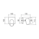 Smarter 04-537 Crius 1xGU10 billenthető spot lámpa
