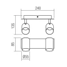 Smarter 04-538 Crius 2xGU10 billenthető spot lámpa