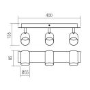 Smarter 04-539 Crius 3xGU10 billenthető spot lámpa