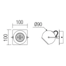 Smarter 04-542 Ward 1xGU10 billenthető spot lámpa