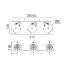 Smarter 04-544 Ward 3xGU10 billenthető spot lámpa