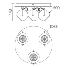 Smarter 04-545 Ward 3xGU10 billenthető spot lámpa