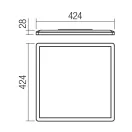 Smarter 05-1008 Memo 42,4cm 2400lm, 3000/4000/6500K mennyezeti lámpa mennyezeti lámpa