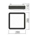 Smarter 05-845 Tetris 28x28cm, 1500lm, 4000K  fali/mennyezeti lámpa