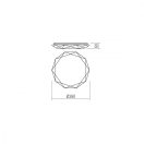 Smarter 05-854 Emerald d39cm, 2080lm, 4000K fali/mennyezeti lámpa