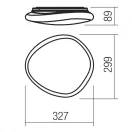 Smarter 05-906 Dreamer 32,7x29,9cm, 1200lm, 4000K mennyezeti lámpa