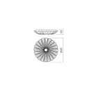 Smarter 05-916 Aragon d58,5cm, 3648lm, 4000K mennyezeti lámpa