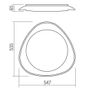 Smarter 05-923 Verena 54,7x6,5cm, 2088lm, 4000K  mennyezeti lámpa