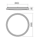 Smarter 05-924 Optic d49,5cm, 2892lm, 4000K mennyezeti lámpa