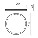 Smarter 05-934 Memo d29,4cm 2000lm, 3000/4000/6500K IP54 mennyezeti lámpa mennyezeti lámpa