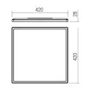 Smarter 05-947 Memo 42x42cm, 2200lm, 3000K mennyezeti lámpa