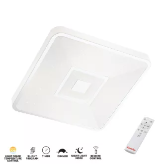   Smarter 05-948 Apollo távirányítós, 1800lm, 3000/4000/6000K, dimm. mennyezeti lámpa