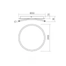 Smarter 05-956 Jolie 3069lm, 3000/4000/6000K, dimm, távirányítós mennyezeti lámpa