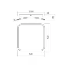 Smarter 05-957 Jolie 3794lm, 3000/4000/6000K, dimm, távirányítós mennyezeti lámpa