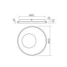 Smarter 05-959 Sintesi 2687lm, 3000-6000K, dimm, távirányítós, 45cm mennyezeti lámpa