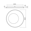 Smarter 05-960 Sintesi 3552lm, 3000-6000K, dimm, távirányítós, 55cm mennyezeti lámpa