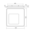 Smarter 05-962 Sintesi 4285lm, 3000-6000K, dimm, távirányítós, 55cm mennyezeti lámpa