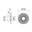 Smarter 05-968 Reef 420lm, 3000K fali lámpa