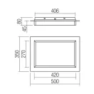 Smarter 05-975 Perimetro 2155lm, 3000/4000/6500K, 35x50cm mennyezeti lámpa