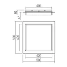 Smarter 05-979 Perimetro 2650lm, 3000/4000/6500K, 50x50cm mennyezeti lámpa