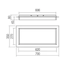 Smarter 05-981 Perimetro 2160lm, 3000/4000/6500K, 35x70cm mennyezeti lámpa