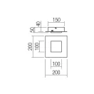 Smarter 05-987 Tatami 986lm, 3000/4000/6500K, 20x20cm mennyezeti lámpa