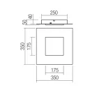 Smarter 05-990 Tatami 1465lm, 3000/4000/6500K, 35x35cm mennyezeti lámpa