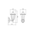 Smarter 6101C London 18x34,8cm, 1xE27, IP33 kültéri fali lámpa
