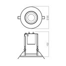 Smarter 70109 FR 50 mennyezetbe építhető lámpa