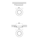 Smarter 70370 Mt d7cm, 381lm, 4000K mennyezetbe építhető lámpa